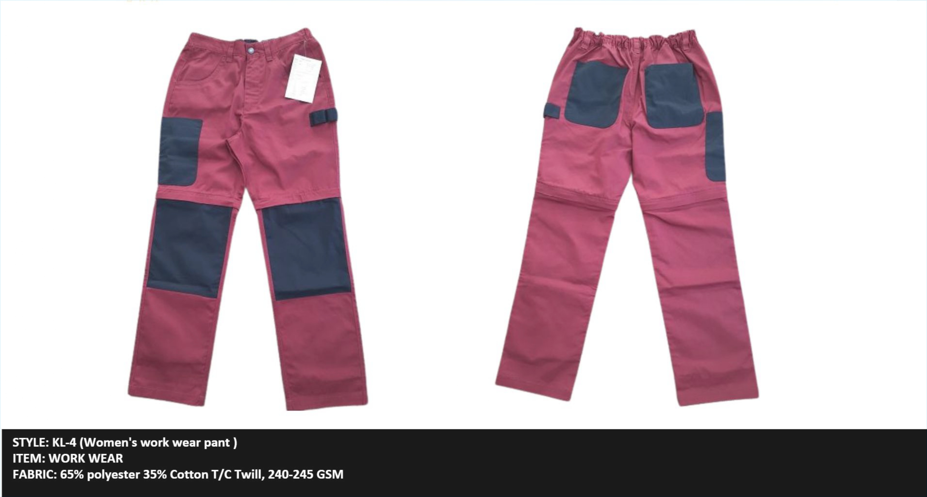Women's work wear pant  